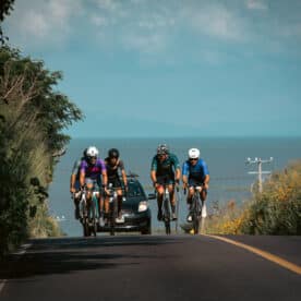 Ciclistas en Vuelta Chapala